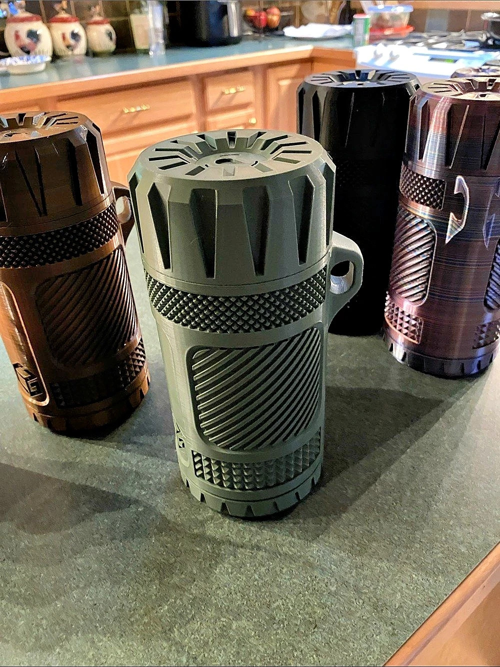 Green & Black Insulated Container